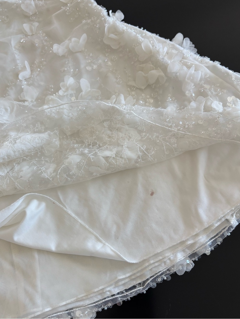 Oh Polly Edita White Embellished Bandeau A-line Mini Dress - Picture 9 of 11